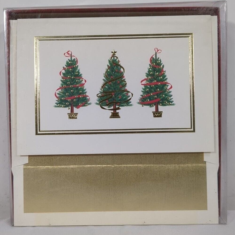 Century Greetings Christmas Tree Holiday 18 Cards Masterpiece Studios USA‎